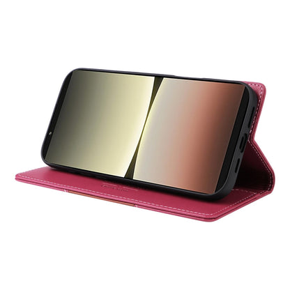 For Sony Xperia 5 IV GQUTROBE G01 RFID Anti-theft Leather Phone Case(Red)