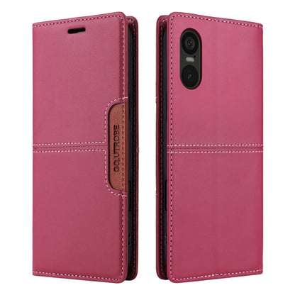 For Sony Xperia 5 VI GQUTROBE G01 RFID Anti-theft Leather Phone Case(Red)