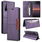 For Sony Xperia 10 II GQUTROBE G01 RFID Anti-theft Leather Phone Case(Purple)
