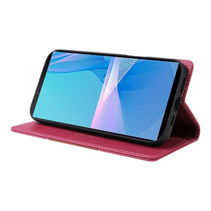 For Sony Xperia 10 III GQUTROBE G01 RFID Anti-theft Leather Phone Case(Red)
