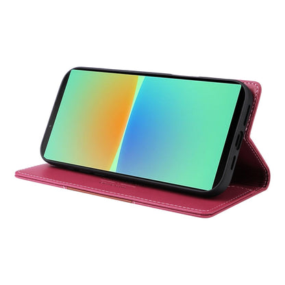 For Sony Xperia 10 IV GQUTROBE G01 RFID Anti-theft Leather Phone Case(Red)