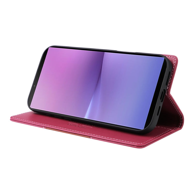 For Sony Xperia 10 V GQUTROBE G01 RFID Anti-theft Leather Phone Case(Red)