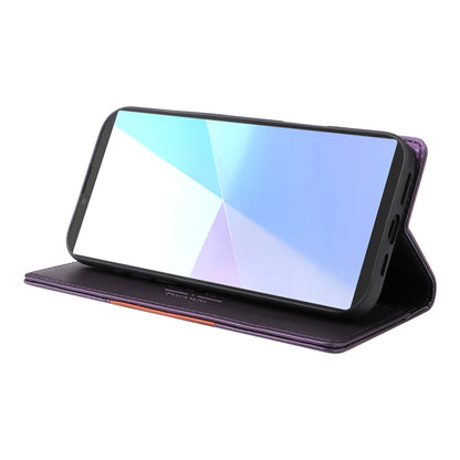 For Sony Xperia 10 VI GQUTROBE G01 RFID Anti-theft Leather Phone Case(Purple)