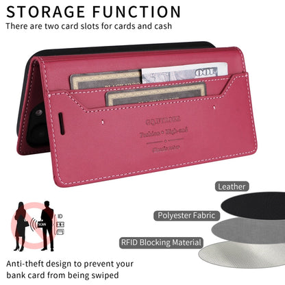 For Xiaomi Mi 11 Lite GQUTROBE G01 RFID Anti-theft Leather Phone Case(Red)