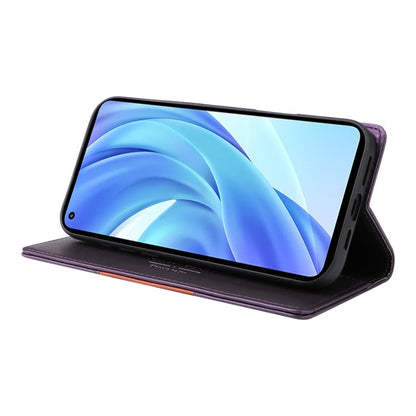 For Xiaomi Mi 11 Lite GQUTROBE G01 RFID Anti-theft Leather Phone Case(Purple)