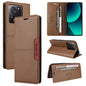 For Xiaomi 13T / 13T Pro GQUTROBE G01 RFID Anti-theft Leather Phone Case(Brown)