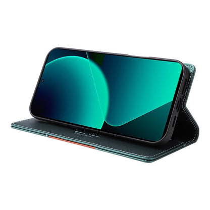 For Xiaomi 13T / 13T Pro GQUTROBE G01 RFID Anti-theft Leather Phone Case(Green)