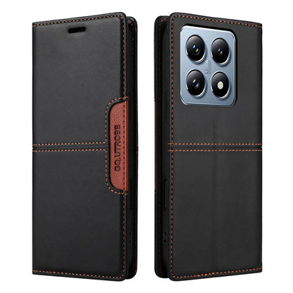For Xiaomi 14T Pro GQUTROBE G01 RFID Anti-theft Leather Phone Case(Black)