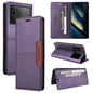 For Xiaomi Poco F6 Pro GQUTROBE G01 RFID Anti-theft Leather Phone Case(Purple)