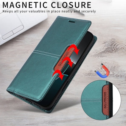 For Xiaomi Poco X6 Pro GQUTROBE G01 RFID Anti-theft Leather Phone Case(Green)