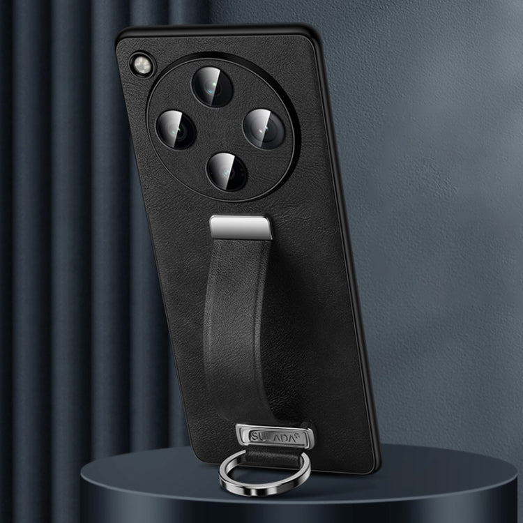 For OPPO Find X8 SULADA PC + Leather Texture Skin Feel Shockproof Phone Case(Black)