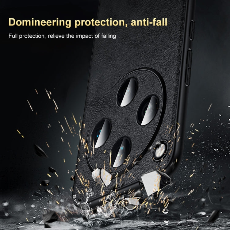 For OPPO Find X8 Pro SULADA Shockproof TPU + Handmade Leather Phone Case(Black)