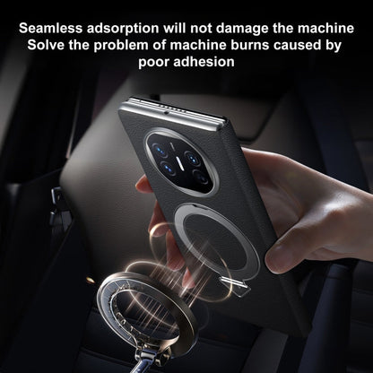 For Huawei Mate X5 / X3 SULADA Smart View Window MagSafe Magnetic Holder Leather Phone Case(Red)