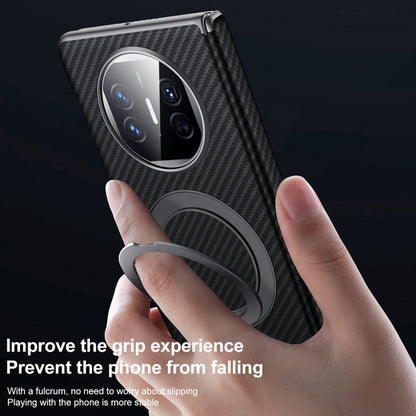 For Huawei Mate X5 / X3 SULADA Kevlar Texture MagSafe Magnetic Holder Phone Case(Black)