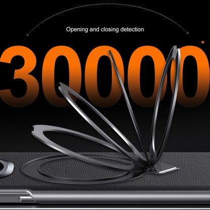 For Honor Magic V3 SULADA Top Grain Leather MagSafe Magnetic Holder Phone Case(Red)