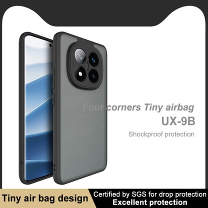 For Redmi Note 14 Pro+ 5G imak UX-9B Series Four Corners Tiny Airbag Shockproof Phone Case(Black)