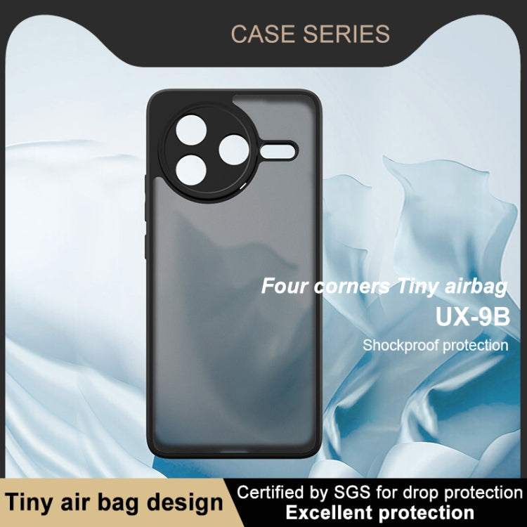 For Redmi K80 imak UX-9B Series Four Corners Tiny Airbag Shockproof Phone Case(Black)
