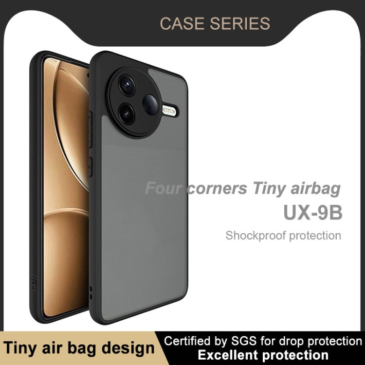For Redmi K80 imak UX-9B Series Four Corners Tiny Airbag Shockproof Phone Case(Black)