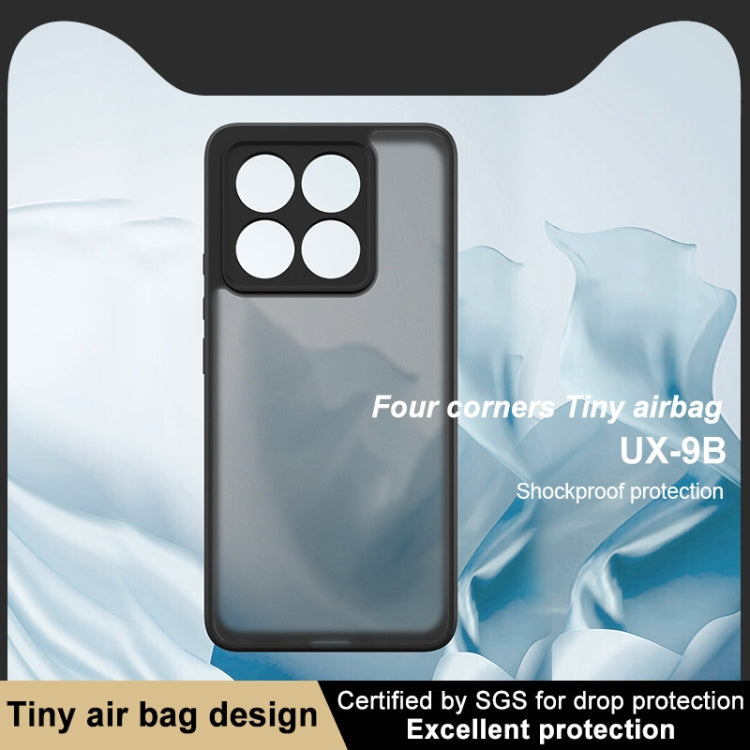 For Xiaomi 14T imak UX-9B Series Four Corners Tiny Airbag Shockproof Phone Case(Black)