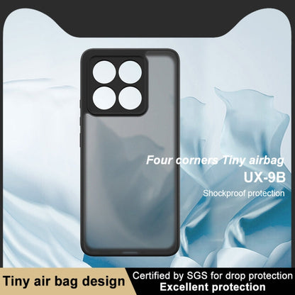 For Xiaomi 14T imak UX-9B Series Four Corners Tiny Airbag Shockproof Phone Case(Black)