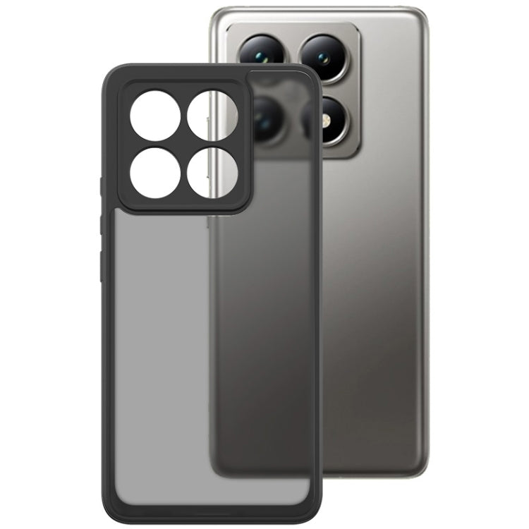 For Xiaomi 14T Pro imak UX-9B Series Four Corners Tiny Airbag Shockproof Phone Case(Black)