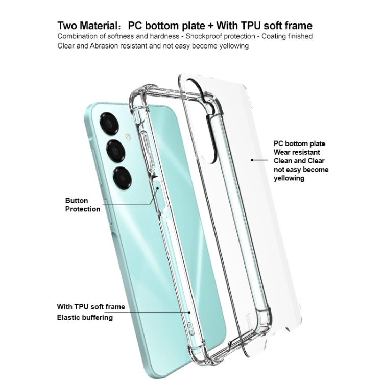 For Samsung Galaxy A16 4G / 5G imak Space Shield PC + TPU Airbag Shockproof Phone Case(Transparent)