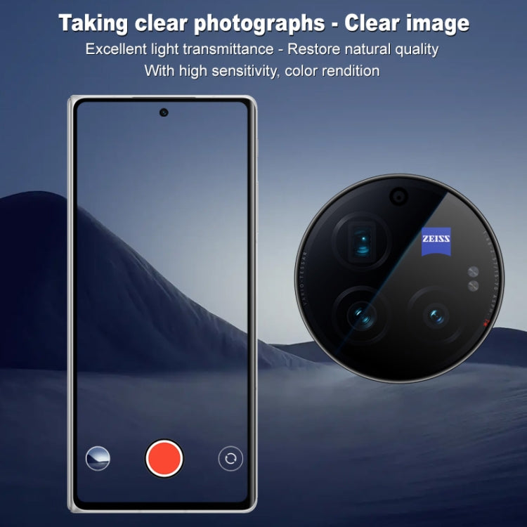 For vivo X Fold3 Pro imak HD Glass Rear Camera Lens Film, Self-positioning Version