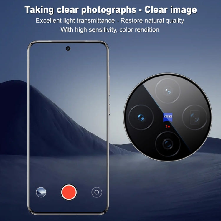 For vivo X200 imak HD Glass Rear Camera Lens Film, Self-positioning Version