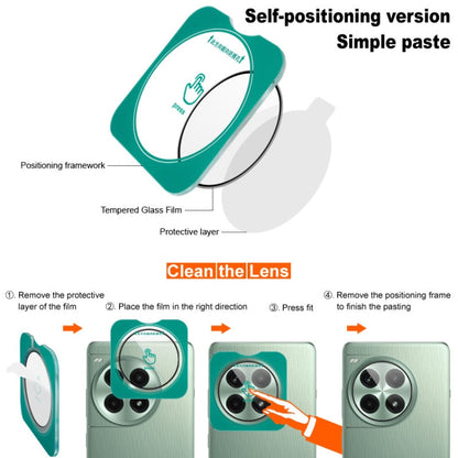 For Redmi K80 imak HD Glass Rear Camera Lens Film, Self-positioning Version