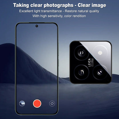 For Xiaomi 14 imak HD Glass Rear Camera Lens Film, Self-positioning Version