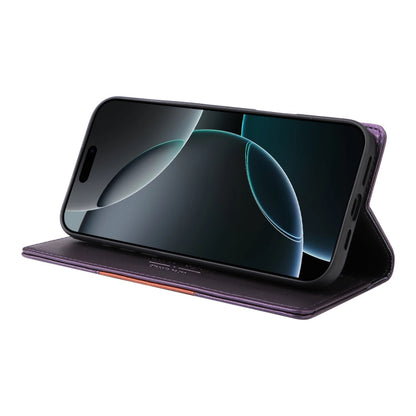 For iPhone 12 Pro GQUTROBE G01 RFID Anti-theft Leather Phone Case(Purple)