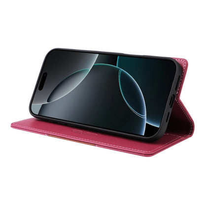 For iPhone 16 Pro GQUTROBE G01 RFID Anti-theft Leather Phone Case(Red)