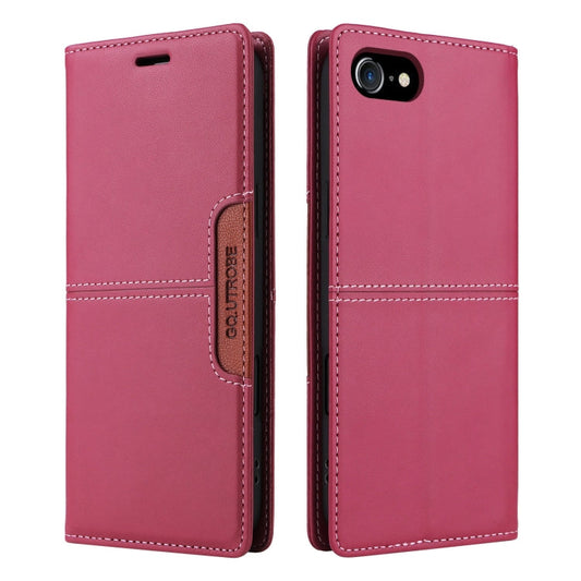 For iPhone SE 2022 / SE 2020 / 8 / 7 GQUTROBE G01 RFID Anti-theft Leather Phone Case(Red)