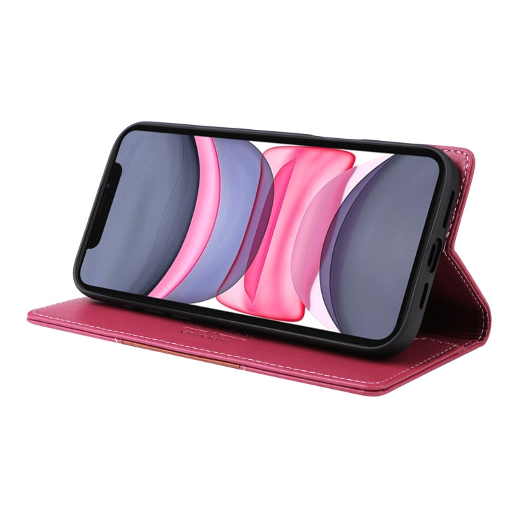 For iPhone 11 GQUTROBE G01 RFID Anti-theft Leather Phone Case(Red)