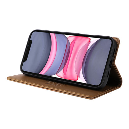 For iPhone 11 GQUTROBE G01 RFID Anti-theft Leather Phone Case(Brown)