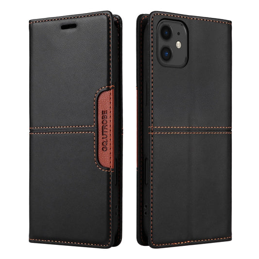 For iPhone 11 GQUTROBE G01 RFID Anti-theft Leather Phone Case(Black)