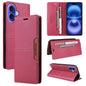 For iPhone 16 GQUTROBE G01 RFID Anti-theft Leather Phone Case(Red)