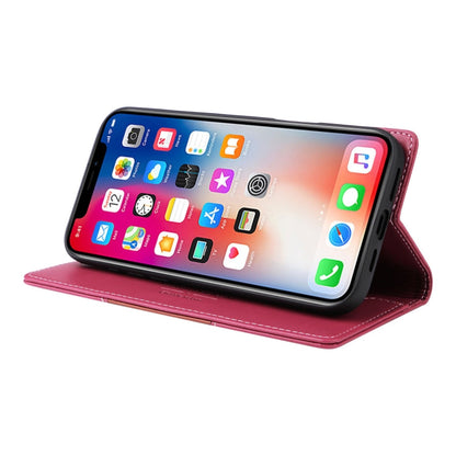 For iPhone XS / X GQUTROBE G01 RFID Anti-theft Leather Phone Case(Red)