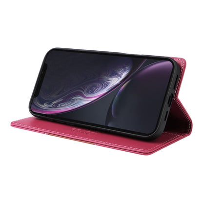 For iPhone XR GQUTROBE G01 RFID Anti-theft Leather Phone Case(Red)