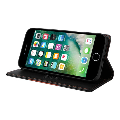For iPhone 8 Plus / 7 Plus GQUTROBE G01 RFID Anti-theft Leather Phone Case(Black)
