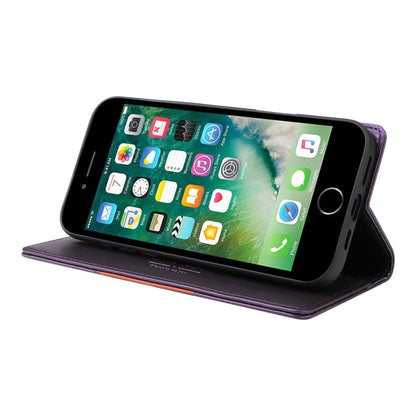 For iPhone 8 Plus / 7 Plus GQUTROBE G01 RFID Anti-theft Leather Phone Case(Purple)