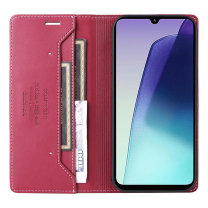 For Redmi 14C GQUTROBE G01 RFID Anti-theft Leather Phone Case(Red)