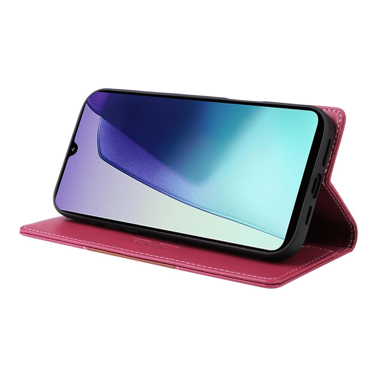 For Redmi 14C GQUTROBE G01 RFID Anti-theft Leather Phone Case(Red)