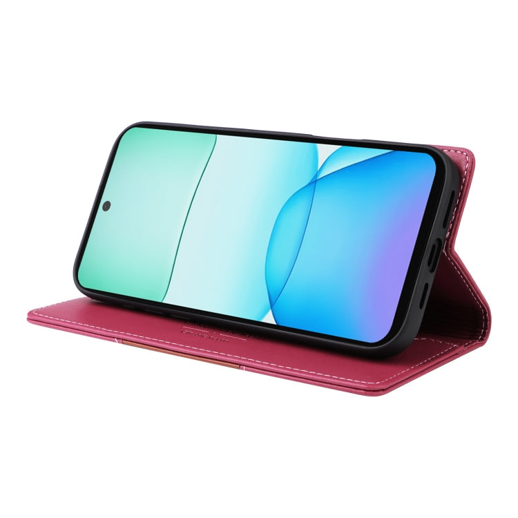 For Redmi 13 4G GQUTROBE G01 RFID Anti-theft Leather Phone Case(Red)