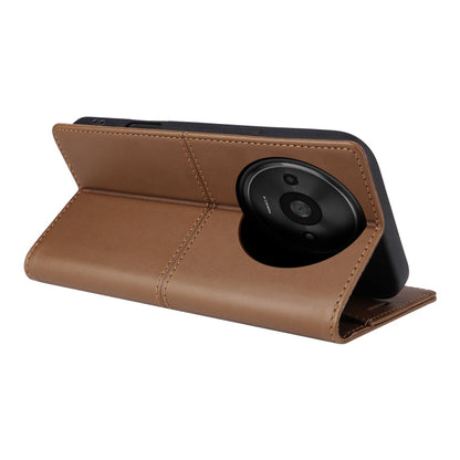 For Redmi A3 4G GQUTROBE G01 RFID Anti-theft Leather Phone Case(Brown)