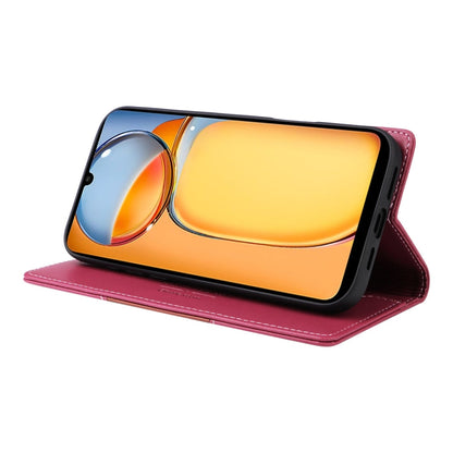 For Redmi 13C GQUTROBE G01 RFID Anti-theft Leather Phone Case(Red)