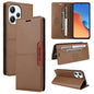 For Redmi 12 4G GQUTROBE G01 RFID Anti-theft Leather Phone Case(Brown)
