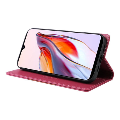 For Redmi 12C GQUTROBE G01 RFID Anti-theft Leather Phone Case(Red)