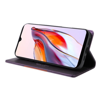 For Redmi 12C GQUTROBE G01 RFID Anti-theft Leather Phone Case(Purple)