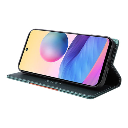 For Redmi Note 10 5G GQUTROBE G01 RFID Anti-theft Leather Phone Case(Green)